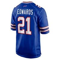 Men's Nike Mike Edwards  Royal Buffalo Bills Game Jersey