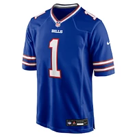 Men's Nike Number 1 Dad Royal Buffalo Bills Game Jersey