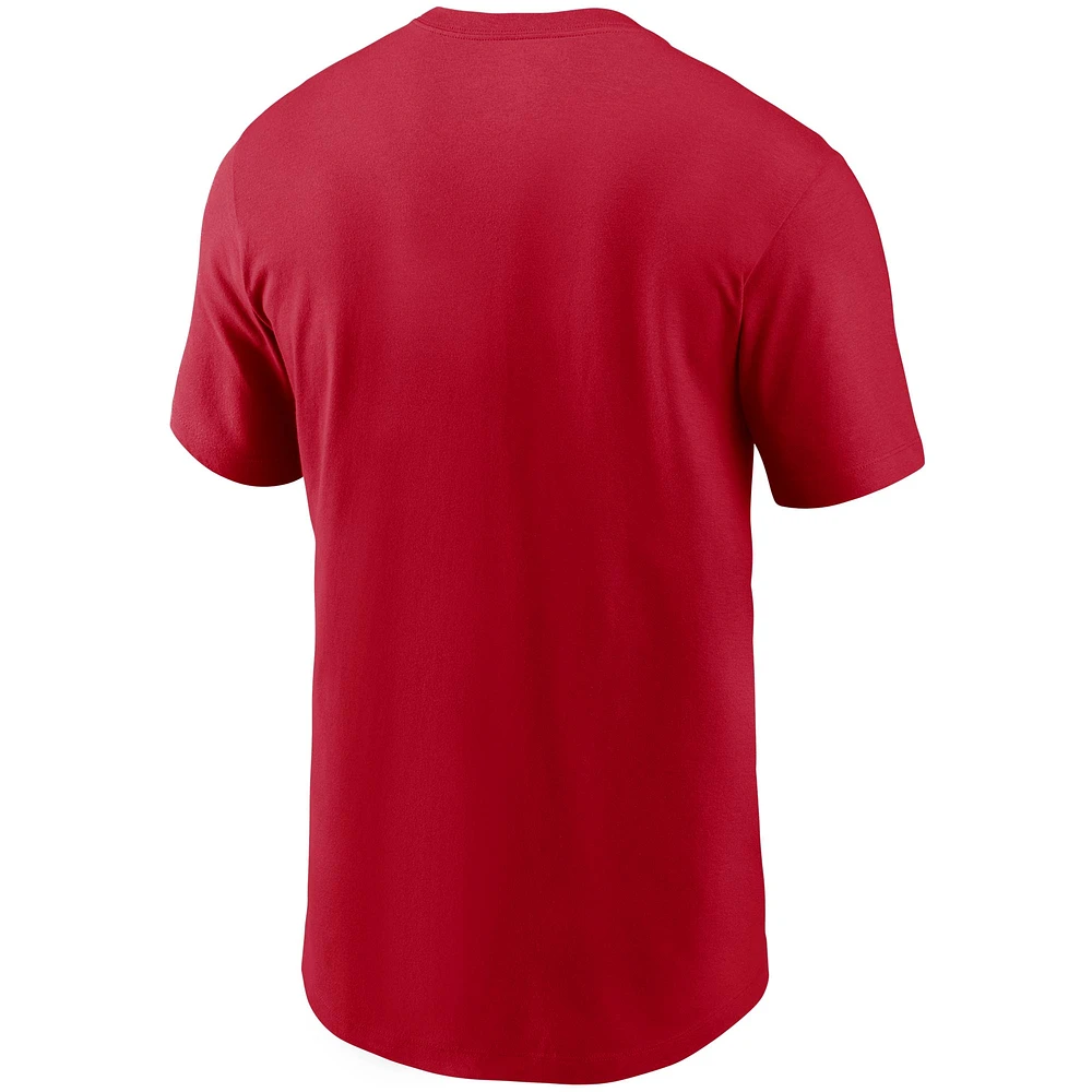 Men's Nike Red Buffalo Bills Primary Logo T-Shirt