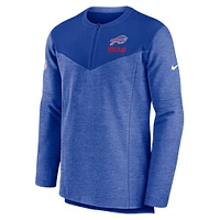 Men's Nike Royal Buffalo Bills Sideline Lockup Performance Quarter-Zip Top