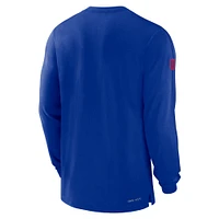 Men's Nike Royal Buffalo Bills Sideline Player Performance Long Sleeve T-Shirt