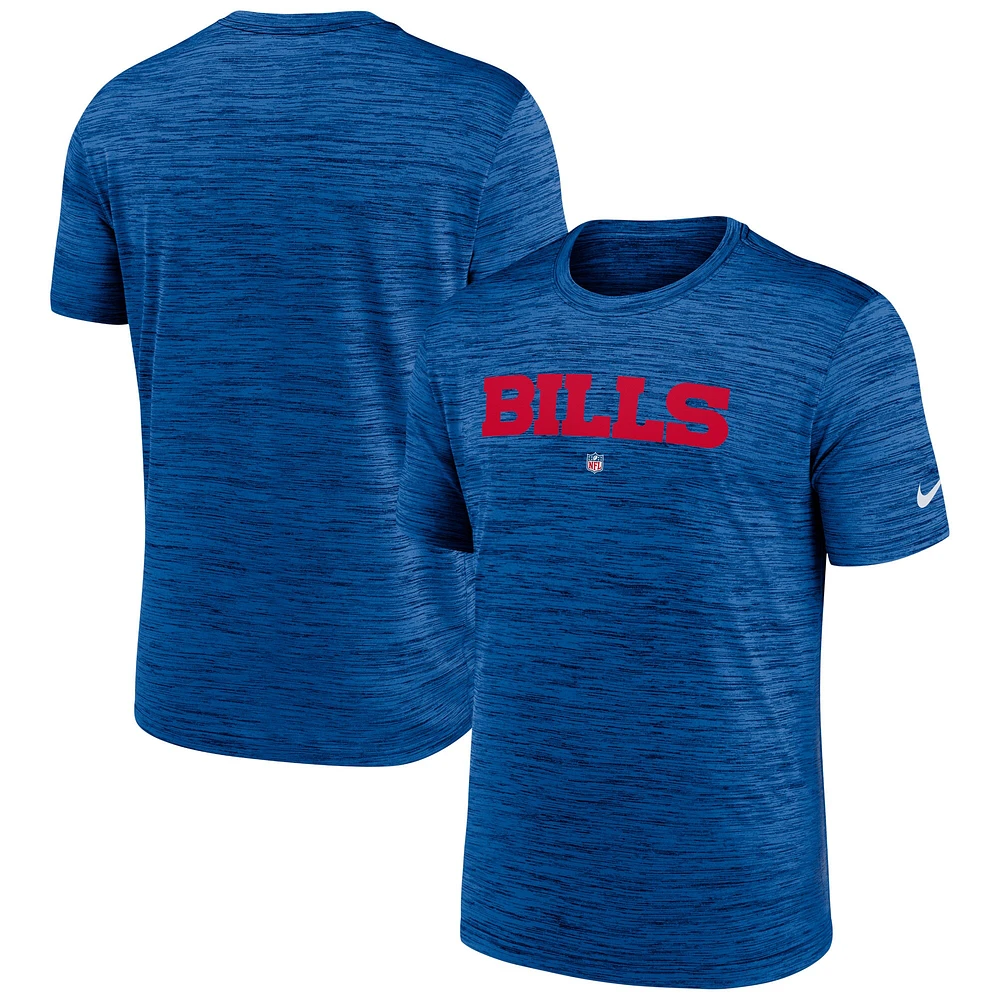 Men's Nike Royal Buffalo Bills Team Sideline Velocity Performance - T-Shirt