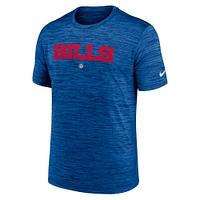 Men's Nike Royal Buffalo Bills Team Sideline Velocity Performance - T-Shirt