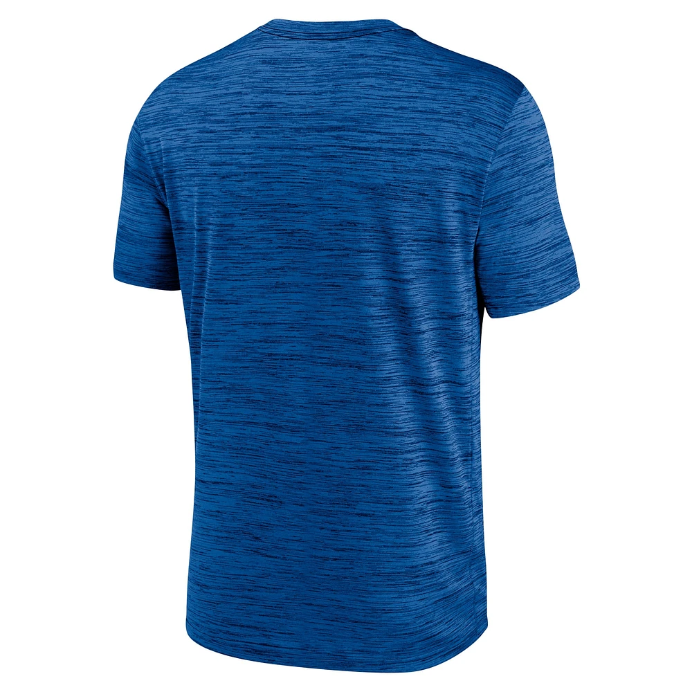 Men's Nike Royal Buffalo Bills Team Sideline Velocity Performance - T-Shirt