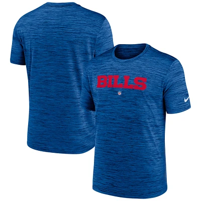 Men's Nike Royal Buffalo Bills Team Sideline Velocity Performance - T-Shirt