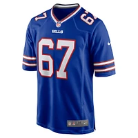 Maillot de match Nike Travis Clayton Royal Buffalo Bills pour homme