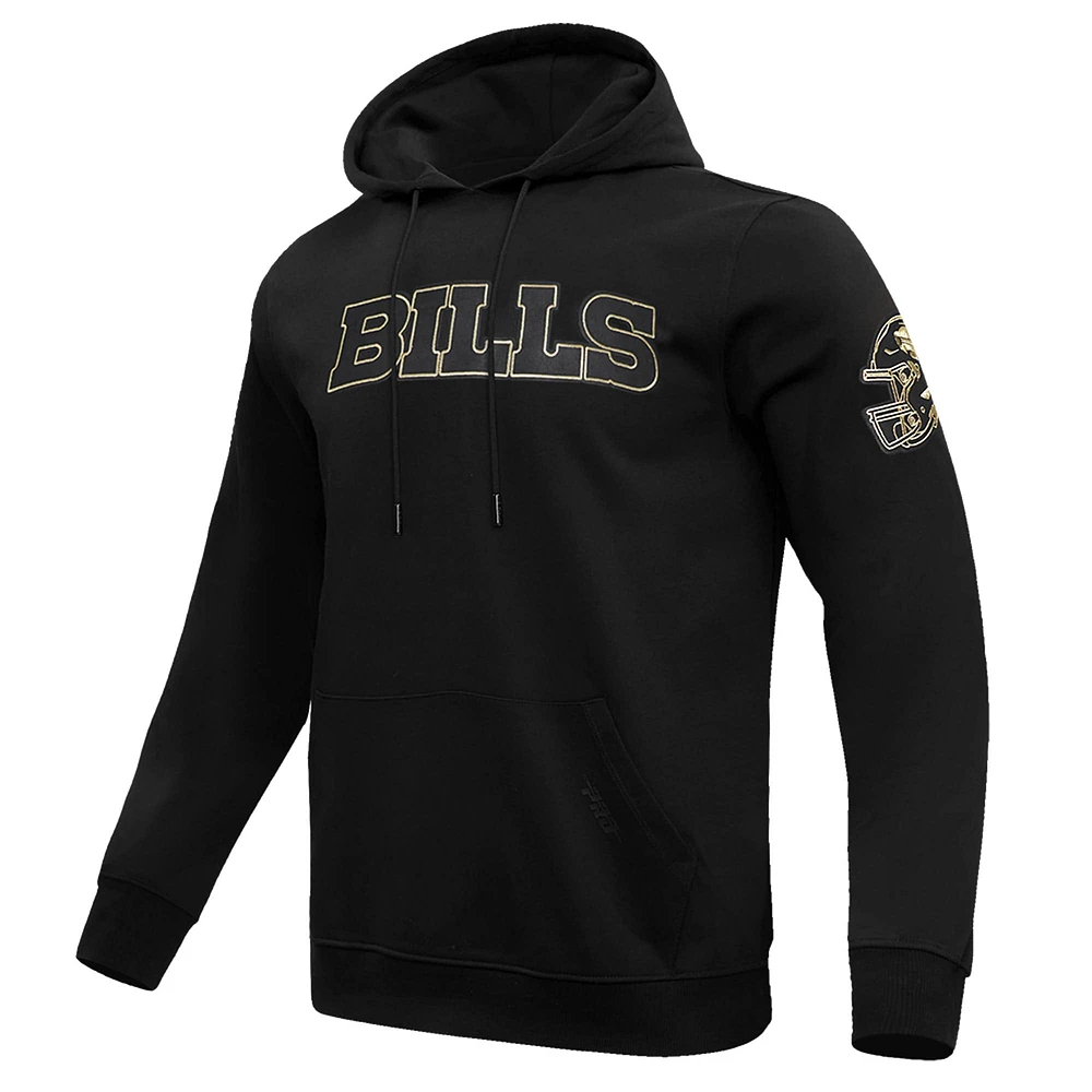 Men's Pro Standard Black Buffalo Bills Classic Chenille Pullover Hoodie