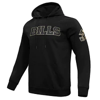Men's Pro Standard Black Buffalo Bills Classic Chenille Pullover Hoodie