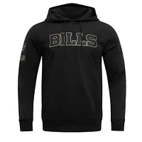 Men's Pro Standard Black Buffalo Bills Classic Chenille Pullover Hoodie
