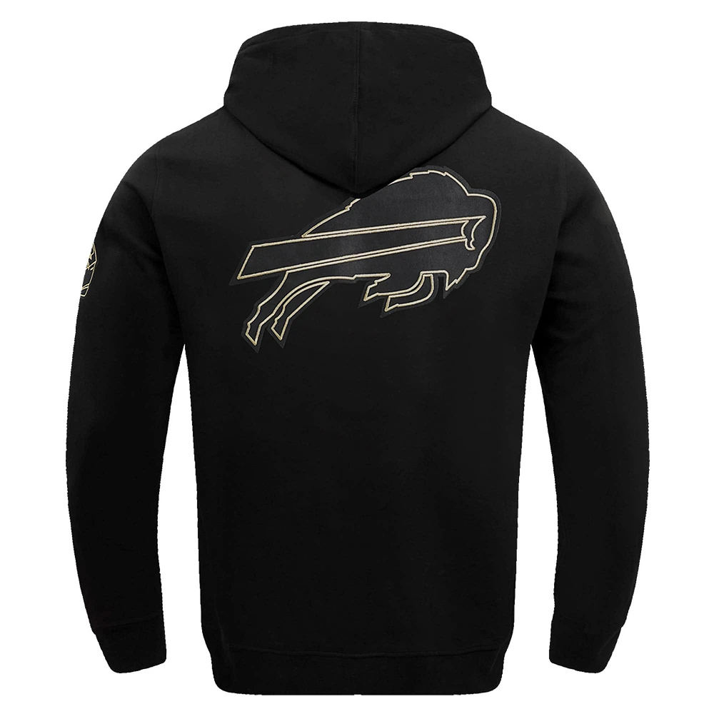 Men's Pro Standard Black Buffalo Bills Classic Chenille Pullover Hoodie