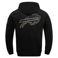 Men's Pro Standard Black Buffalo Bills Classic Chenille Pullover Hoodie