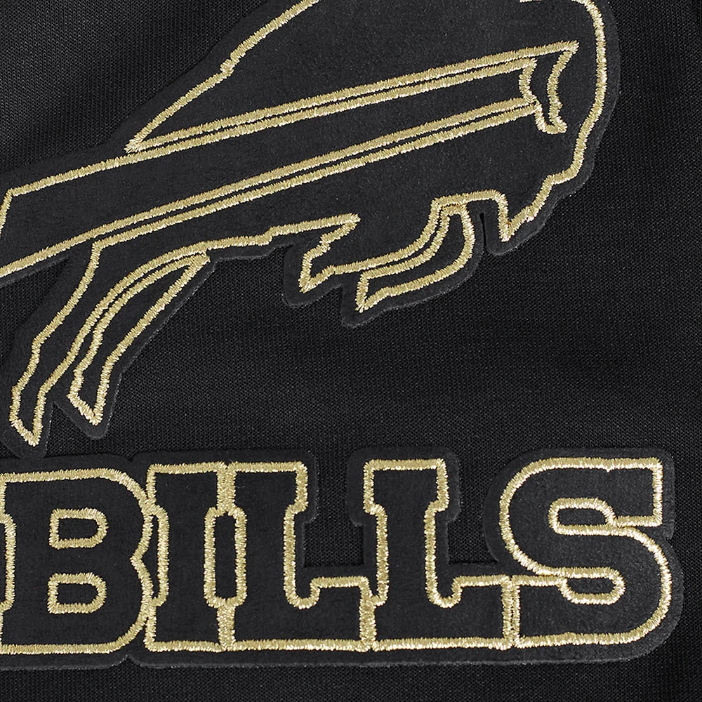 Men's Pro Standard Black Buffalo Bills Classic Chenille Pullover Hoodie
