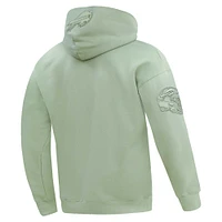 Men's Pro Standard Josh Allen Light Green Buffalo Bills Player Name & Number Pullover Hoodie