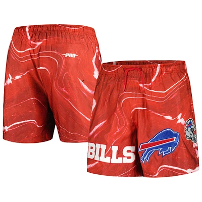 Short Pro Standard rouge Buffalo Bills à imprimé marbré pour hommes