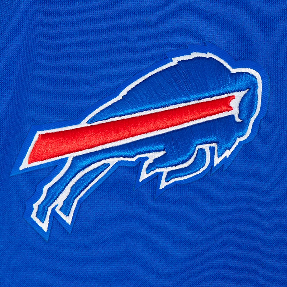 Men's Pro Standard Royal Buffalo Bills Turn It Up Drop Shoulder Pullover Sweatshirt