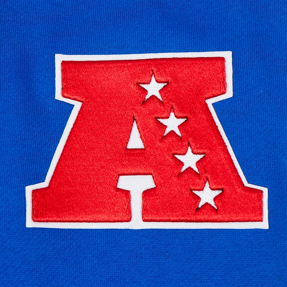 Men's Pro Standard Royal Buffalo Bills Turn It Up Drop Shoulder Pullover Sweatshirt