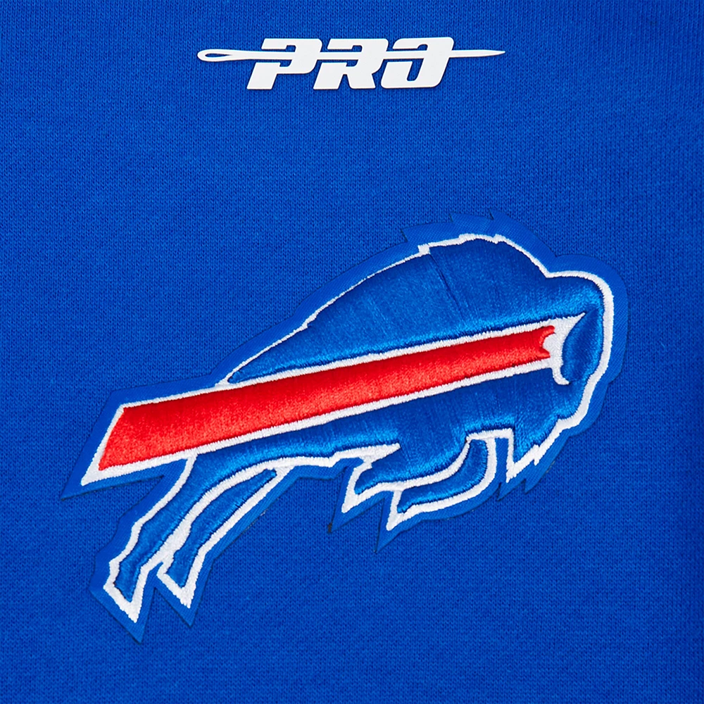 Men's Pro Standard Royal Buffalo Bills Turn It Up Drop Shoulder Pullover Sweatshirt