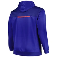 Men's Profile Royal Buffalo Bills Big & Tall Defender Full-Zip Hoodie
