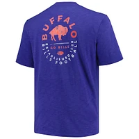 Men's Profile Royal Buffalo Bills Big & Tall Two-Hit Throwback T-Shirt