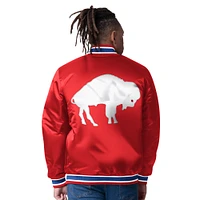 Men's Starter  Royal/Red Buffalo Bills Closer Reversible Satin Full-Snap Jacket