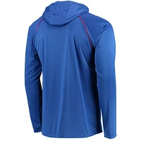 Men's Starter Royal Buffalo Bills Raglan Long Sleeve Hoodie T-Shirt
