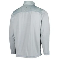 Men's Tommy Bahama Gray Buffalo Bills On Deck IslandZone Half-Zip Jacket