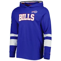 Men's Tommy Hilfiger Royal/White Buffalo Bills Alex Long Sleeve Hoodie T-Shirt
