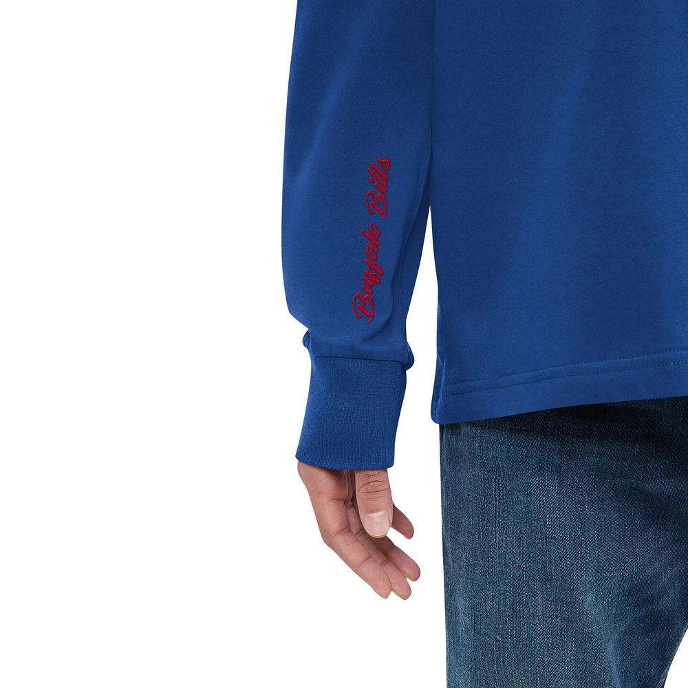 Men's Tommy Hilfiger  Royal Buffalo Bills Morgan Long Sleeve Hoodie T-Shirt