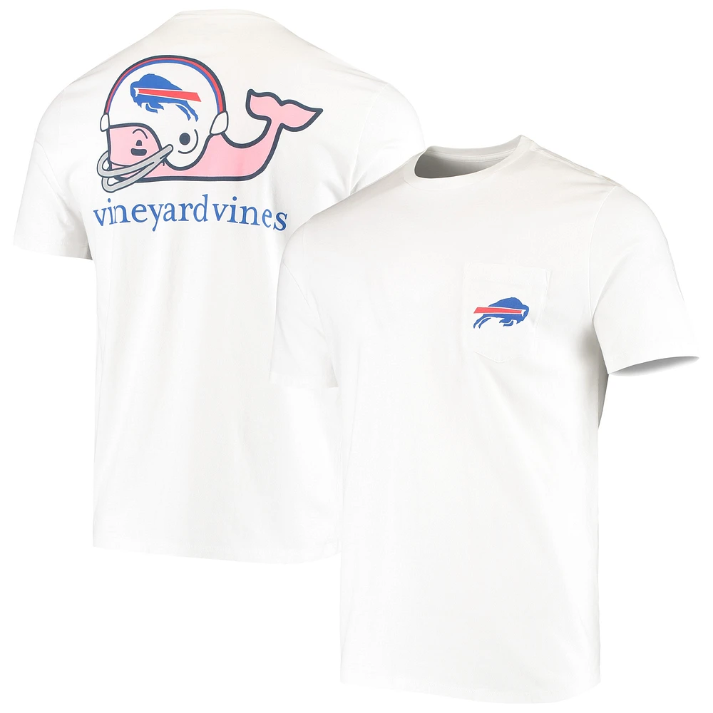 Men's Vineyard Vines White Buffalo Bills Big & Tall Helmet T-Shirt