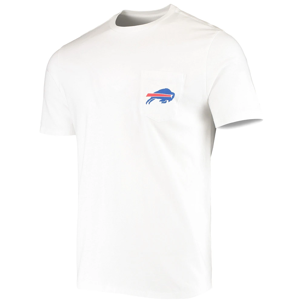 Men's Vineyard Vines White Buffalo Bills Big & Tall Helmet T-Shirt