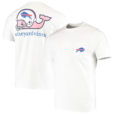 T-shirt pour homme avec casque Vineyard Vines Buffalo Bills Big & Tall blanc