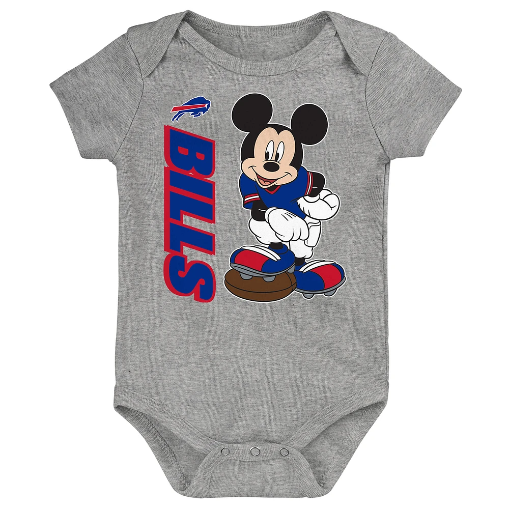 Newborn & Infant Buffalo Bills 3-Peat 3-Pack Bodysuit Set