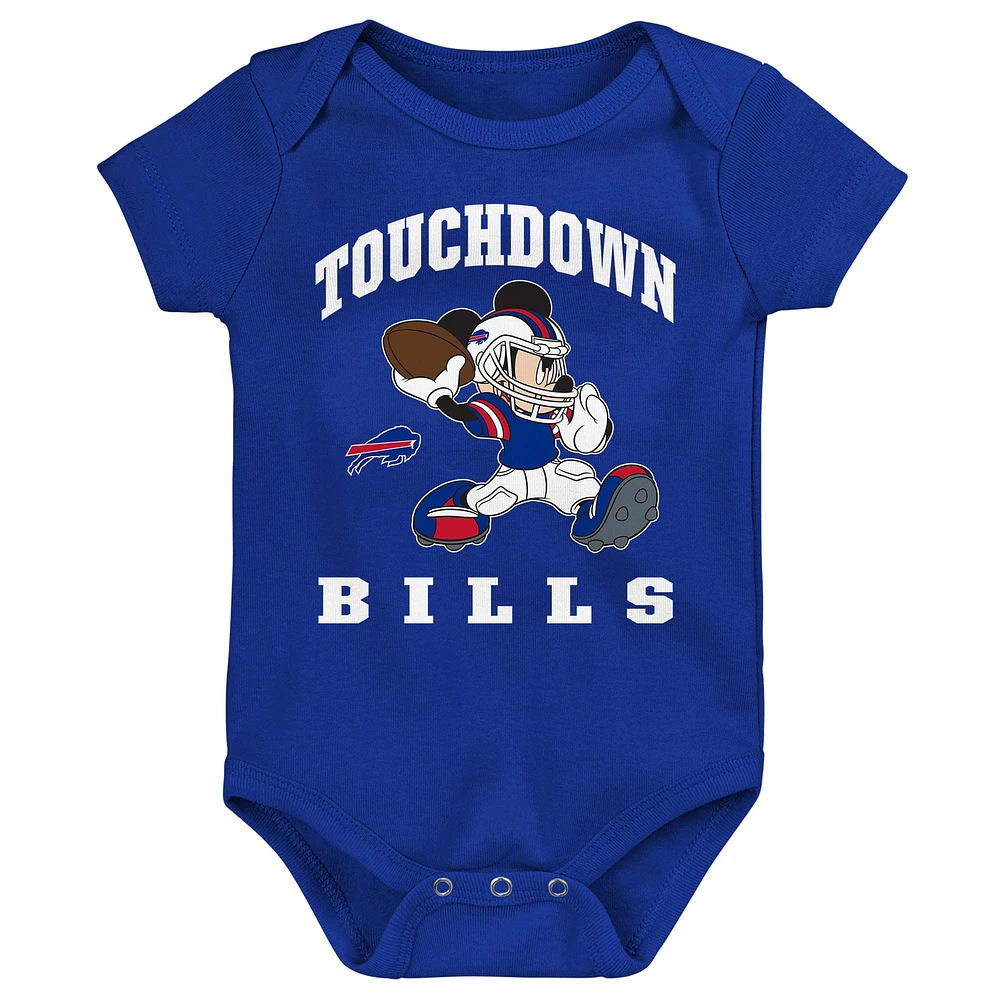 Newborn & Infant Buffalo Bills 3-Peat 3-Pack Bodysuit Set