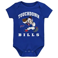 Newborn & Infant Buffalo Bills 3-Peat 3-Pack Bodysuit Set