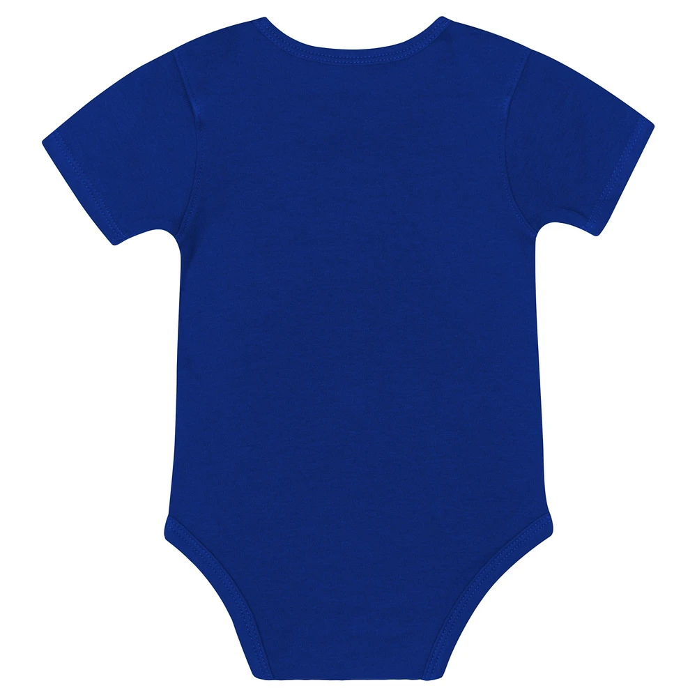 Ensemble body, bavoir et bonnet en tricot pour nouveau-né bébé Buffalo Bills Dynamic Duo