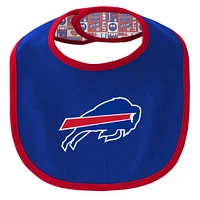Newborn & Infant Buffalo Bills Dynamic Duo Bodysuit, Bib Knit Hat Set