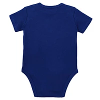 Newborn & Infant Mitchell Ness Red/Royal Buffalo Bills Throwback Big Score Bodysuit, Bib Bootie Set