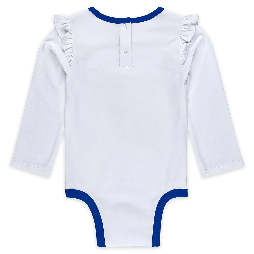 Newborn & Infant WEAR by Erin Andrews Buffalo Bills Three-Piece Long Sleeve Bodysuit, Tutu and Sweatpants Set