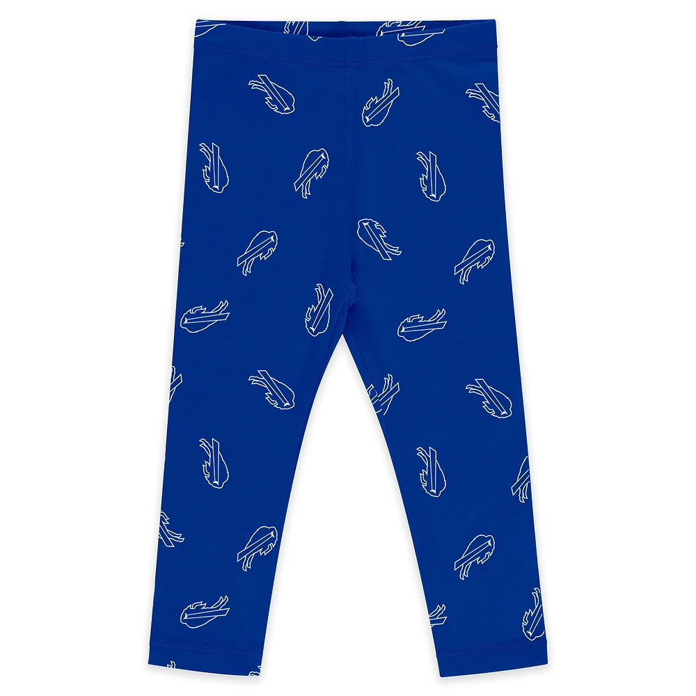 Newborn & Infant WEAR by Erin Andrews Buffalo Bills Three-Piece Long Sleeve Bodysuit, Tutu and Sweatpants Set