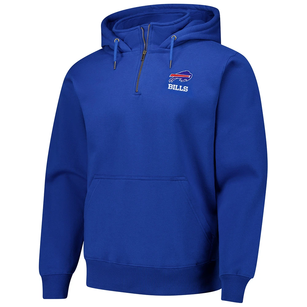 Unisex Dunbrooke  Royal Buffalo Bills Defender Quarter-Zip Hoodie