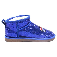 Women's Cuce  Royal Buffalo Bills Sequin Ankle Boots