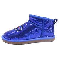 Women's Cuce  Royal Buffalo Bills Sequin Ankle Boots