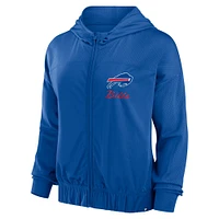 Women's  Fanatics College Royal Buffalo Bills Script Lock Full-Zip Hoodie