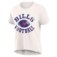 Women's Fanatics Cream Buffalo Bills Football Home Fashion T-Shirt