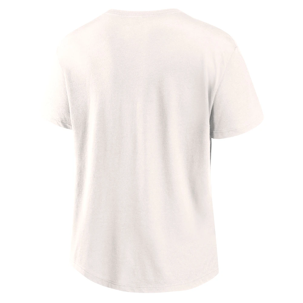 Women's Fanatics Cream Buffalo Bills Football Home Fashion T-Shirt