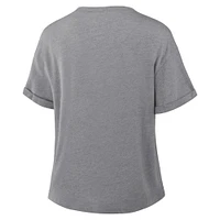 Women's Fanatics Heather Gray Buffalo Bills Tri-Blend T-Shirt