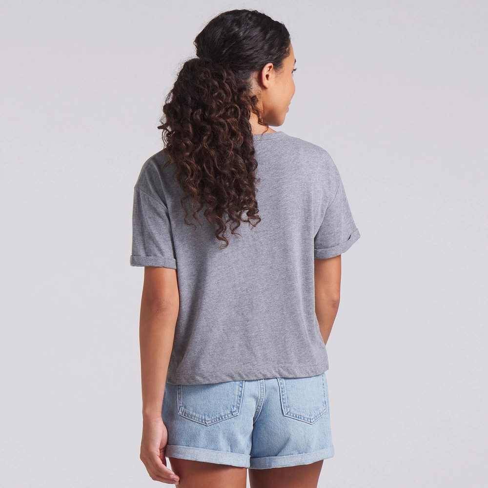 Women's Fanatics Heather Gray Buffalo Bills Tri-Blend T-Shirt