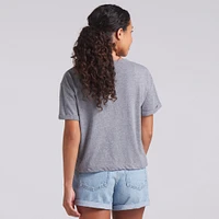 Women's Fanatics Heather Gray Buffalo Bills Tri-Blend T-Shirt