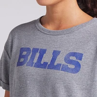 Women's Fanatics Heather Gray Buffalo Bills Tri-Blend T-Shirt
