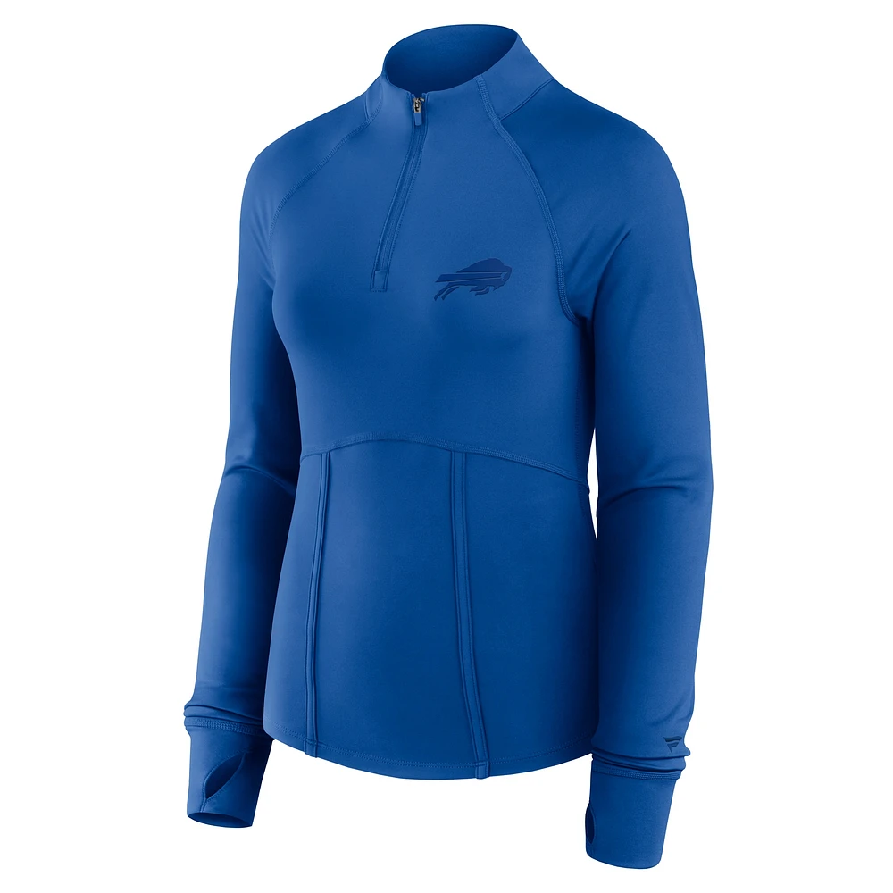 Women's Fanatics  Royal Buffalo Bills Elements Quarter-Zip Jacket